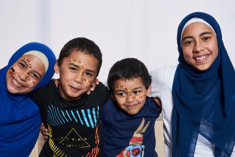 Potrait of Amira, Sami, Amar and Alya